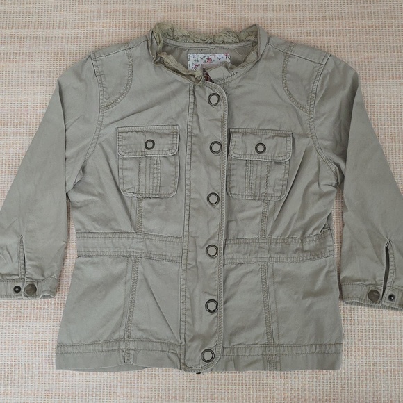 Decree Jackets & Blazers - DECREE tan zip-up jacket size medium